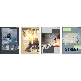 Zeszyt szkolny A5 Brulion 96 kartek w kratkę POSTER 400181912 TOP 2000