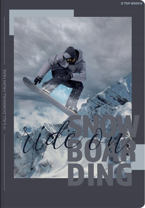 Zeszyt szkolny A5 Brulion 96 kartek w kratkę POSTER 400181914 TOP 2000