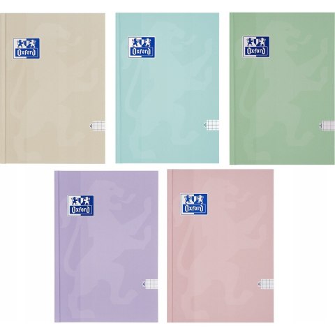 Zeszyt szkolny A5 Brulion 96 kartek w kratkę pastelowy TOUCH PASTEL 400175292 OXFORD