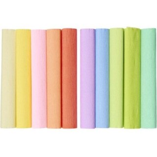 Bibuła marszczona 25x200cm mały mix pastelowy 400153933 HERLITZ