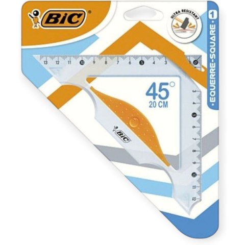 Ekierka przezroczysta 13cm, 45 stopni 9926531 BIC