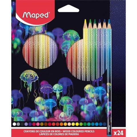 Kredki DeepSea 24 sztuki 831705 MAPED