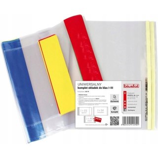 Okładki na książki podręczniki do klas 1-3 + zeszyty A5 OZ-74 BIURFOL