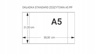 Okładki na zeszyty szkolne A5 bezbarwne 10 sztuk PP/PE 21,2x30x3cm OPP10-01 BIURFOL