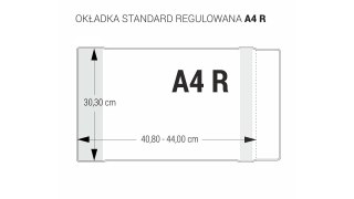 Okładki regulowane na zeszyty szkolne A4 bezbarwne 5 sztuk 30,3x40,8-44cm OZB5-46 BIURFOL