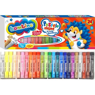 Pastele olejne Zestaw 24 kolory Kredki BAMBINO St.Majewski
