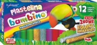 Plastelina szkolna Zestaw 12 kolorów BAMBINO St.Majewski
