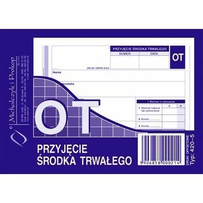 420-5 OT Przyjęcie środka trwałego Michalczyk i Prokop
