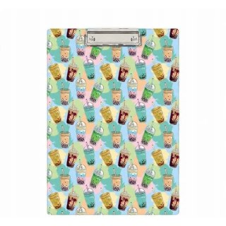 Deska z klipem A4 z nadrukiem BUBBLE TEA KHN-01-37 BIURFOL