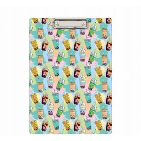 Deska z klipem A4 z nadrukiem BUBBLE TEA KHN-01-37 BIURFOL