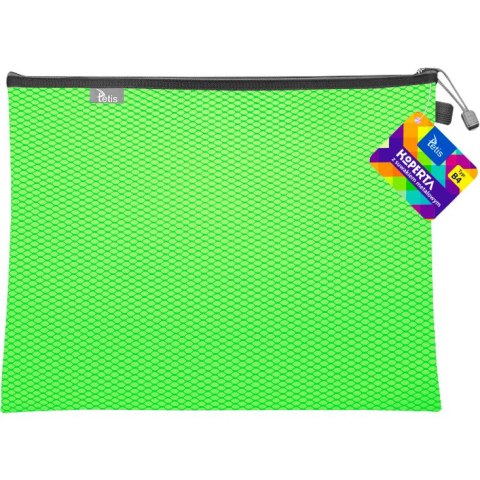 Koperta B4 z suwakiem metalowym ZIELONA BT607-Z TETIS