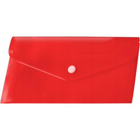 Koperta PP na zatrzask DL czerwona (12 szt.) BT612-C TETIS