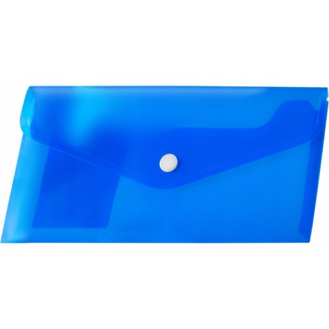Koperta PP na zatrzask DL niebieska do dokumentów BT612-N TETIS