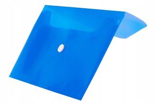 Koperta PP na zatrzask DL niebieska do dokumentów BT612-N TETIS
