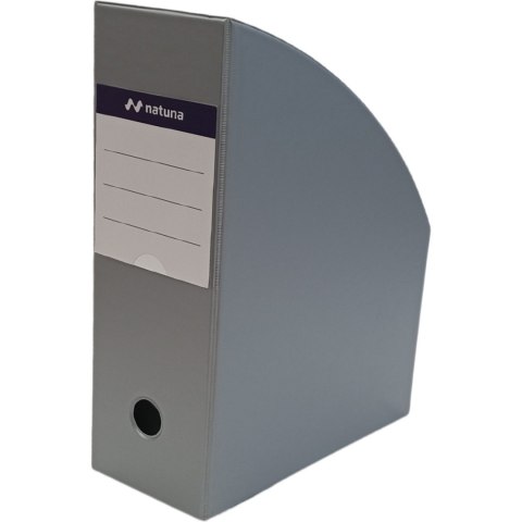 Pojemnik na czasopisma dokumenty A4 10cm PCV szary (SD-36-09) NATUNA