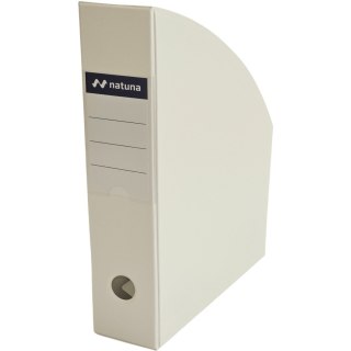 Pojemnik na czasopisma dokumenty A4 7cm PCV biały (SE-NAT-35-10) NATUNA