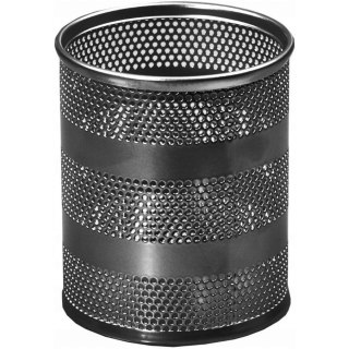 Przybornik duży okrągły czarny druciany BV505-V TETIS