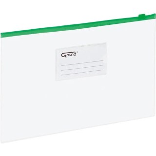 Teczka kopertowa na suwak A5 zielona 120-1473 GRAND