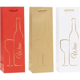 Torebka prezentowa 12x36x9cm TBF-24006-HS-BB ROZETTE