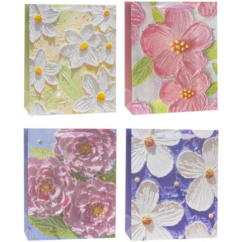 Torebka prezentowa 26x32x12cm TK-24042-GL-A4 ROZETTE