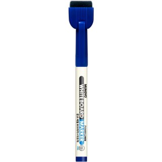 Marker suchościeralny niebieski mini z czyścikiem i magnesem TT8119 MUNGYO