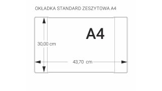 Okładki na zeszyty szkolne A4 bezbarwne 5 sztuk 30x43,7cm OZK-02 BIURFOL