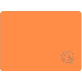 Podkładka na biurko do prac plastycznych 28x38cm A4 neonowy pomarańczowy PS-NEON-A4-04 BIURFOL