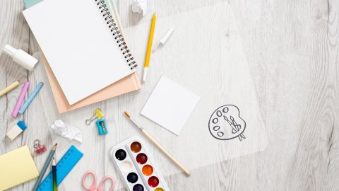 Podkładka na biurko do prac plastycznych 28x38cm A4 przezroczysta PS-A4-02 BIURFOL