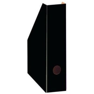 Pojemnik na czasopisma dokumenty A4 gazetownik 7cm czarny lakierowany 100552127 BANTEX