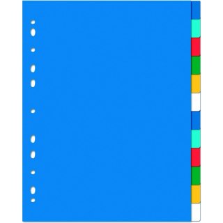Przekładki do segregatora A4+ MAXI 12 sztuk PP kolorowe 100205086 OXFORD