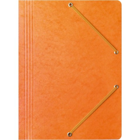 Teczka na dokumenty z gumką A4 preszpanowa pomarańczowa 400087826 BANTEX