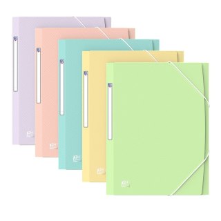 Teczka z gumką A4+ OXFORD URBAN pastel mix kolor 400187619