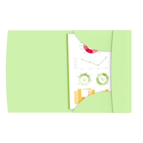 Teczka z gumką A4+ OXFORD URBAN pastel mix kolor 400187619