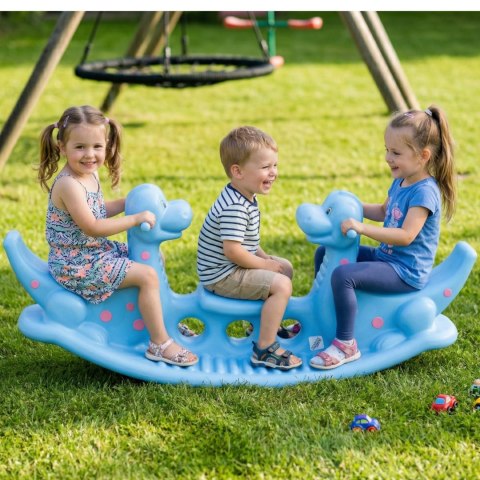 WOOPIE Bujak Dino Huśtawka Równoważna Jasno Niebieski