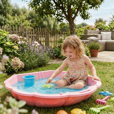 WOOPIE Piaskownica Basen Muszelka Różowa 3w1 Suchy Basen 1 szt.