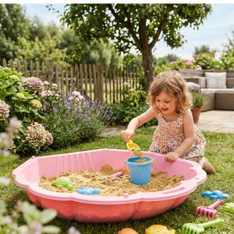 WOOPIE Piaskownica Basen Muszelka Różowa 3w1 Suchy Basen 1 szt.