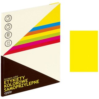 ETYKIETY A4 GRAND 210mm*297mm ŻÓŁTE (25)