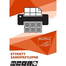 Etykiety MyOffice A4 105x37mm białe (100)