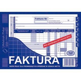 FAKTURA VAT A5 (O+1K)