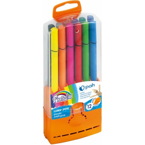 FLAMASTRY TRÓJKĄTNE FIORELLO 12 KOLORÓW