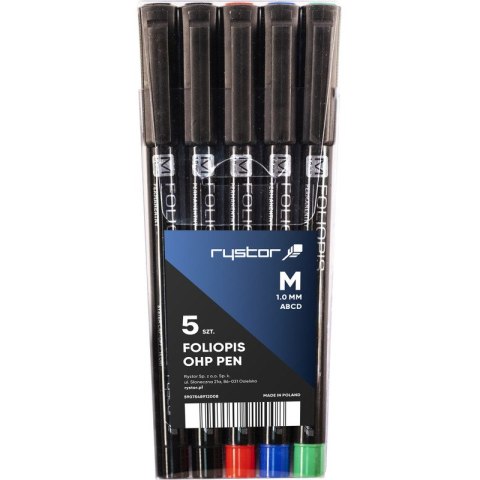 FOLIOPISY RYSTOR FM-10 3 KOLORY+2 CZARNE