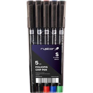 FOLIOPISY RYSTOR FS-4 3 KOLORY+2 CZARNE