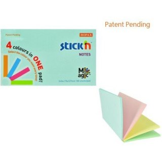 KARTECZKI STICK'N 76*127mm 4 KOLORY PASTEL (100)