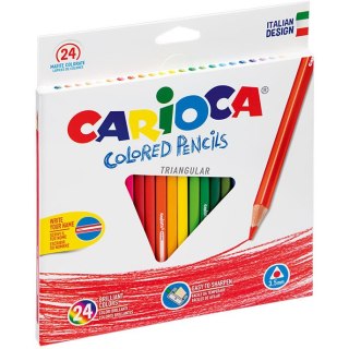 KREDKI OŁÓWKOWE CARIOCA 24 KOLORY
