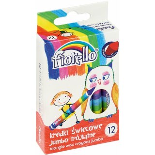KREDKI ŚWIECOWE FIORELLO JUMBO 12 KOLORÓW