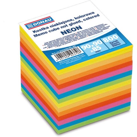 Kostka papierowa Donau 90x90x90mm nieklejona kolor