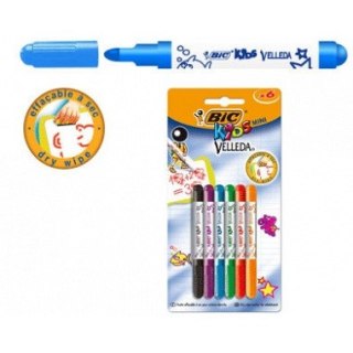 MARKERY DO TABLIC BIC KIDS VELLEDA 6 KOLORÓW