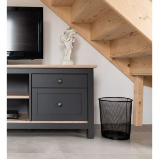 METALOWY KOSZ NA ŚMIECI 12L CZARNY