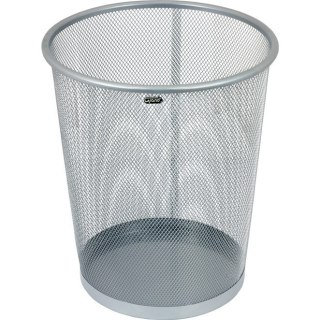 METALOWY KOSZ NA ŚMIECI 12L SREBRNY