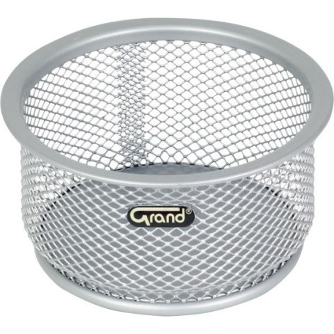 METALOWY POJEMNIK NA SPINACZE SREBRNY